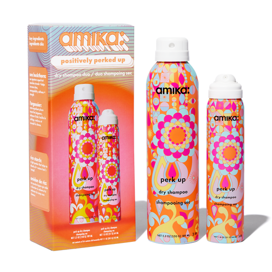 amika | positively perked up dry shampoo duo
