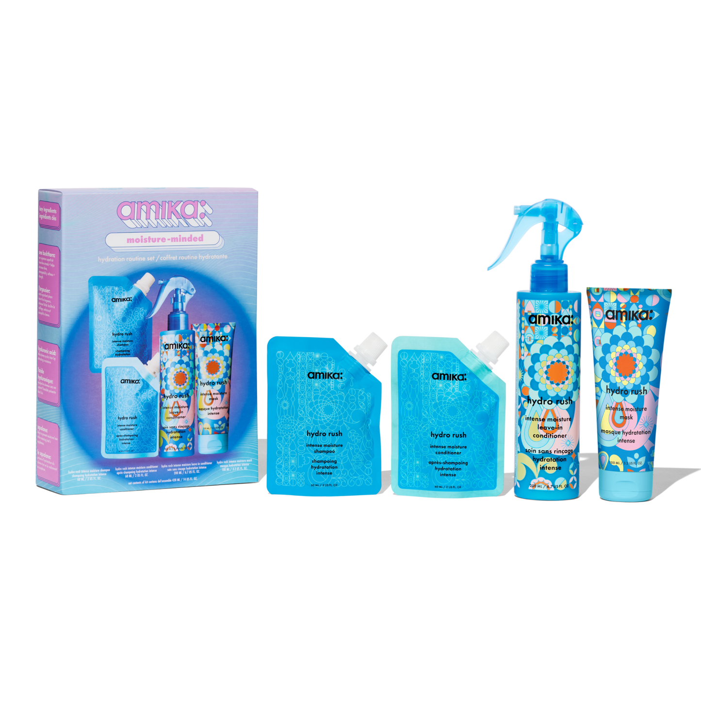 amika | moisture-minded hydration routine set