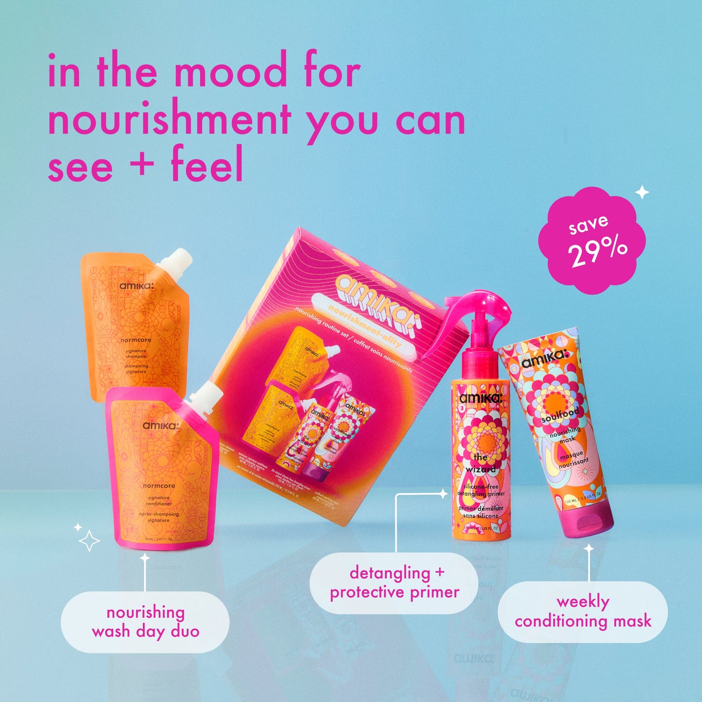 amika | nourishment-ality nourishing routine set