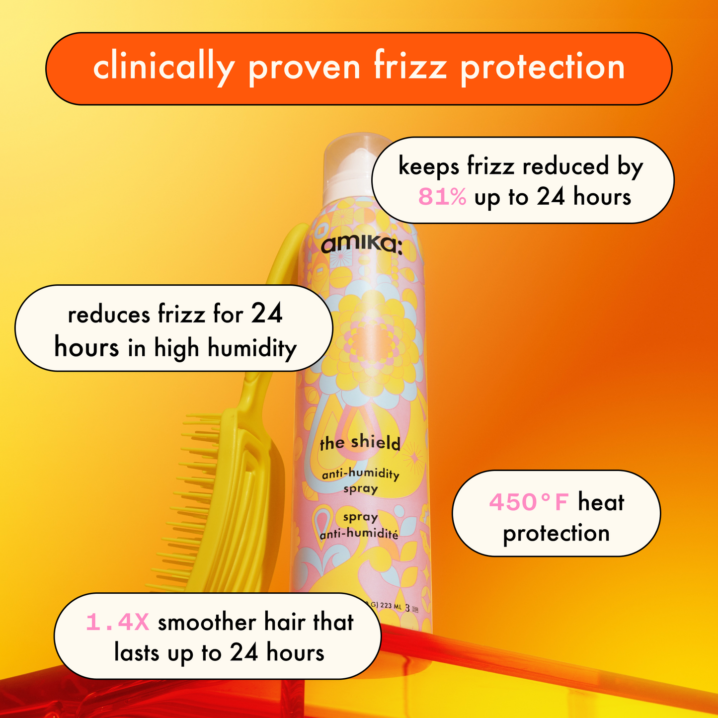 amika | the shield anti-humidity spray (218ml)