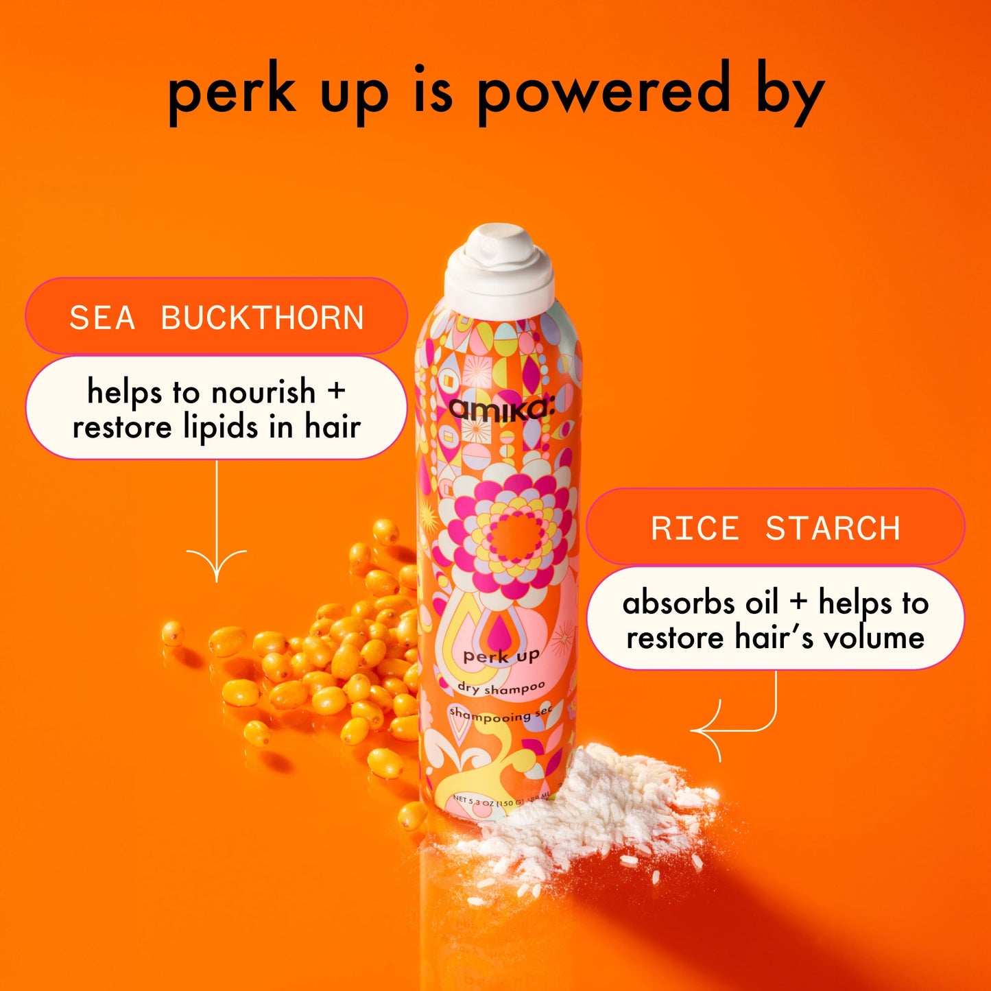 amika | perk up talc-free dry shampoo (64ml)