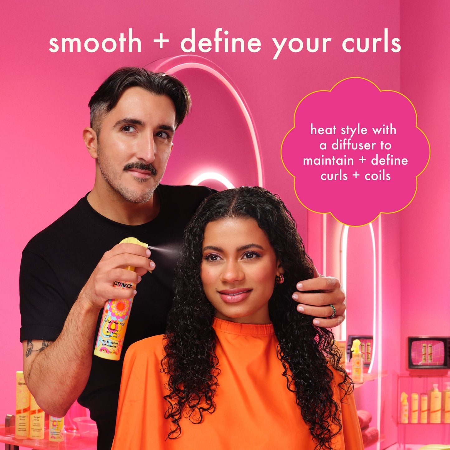 amika | frizz-me-not hydrating anti-frizz treatment (200ml)