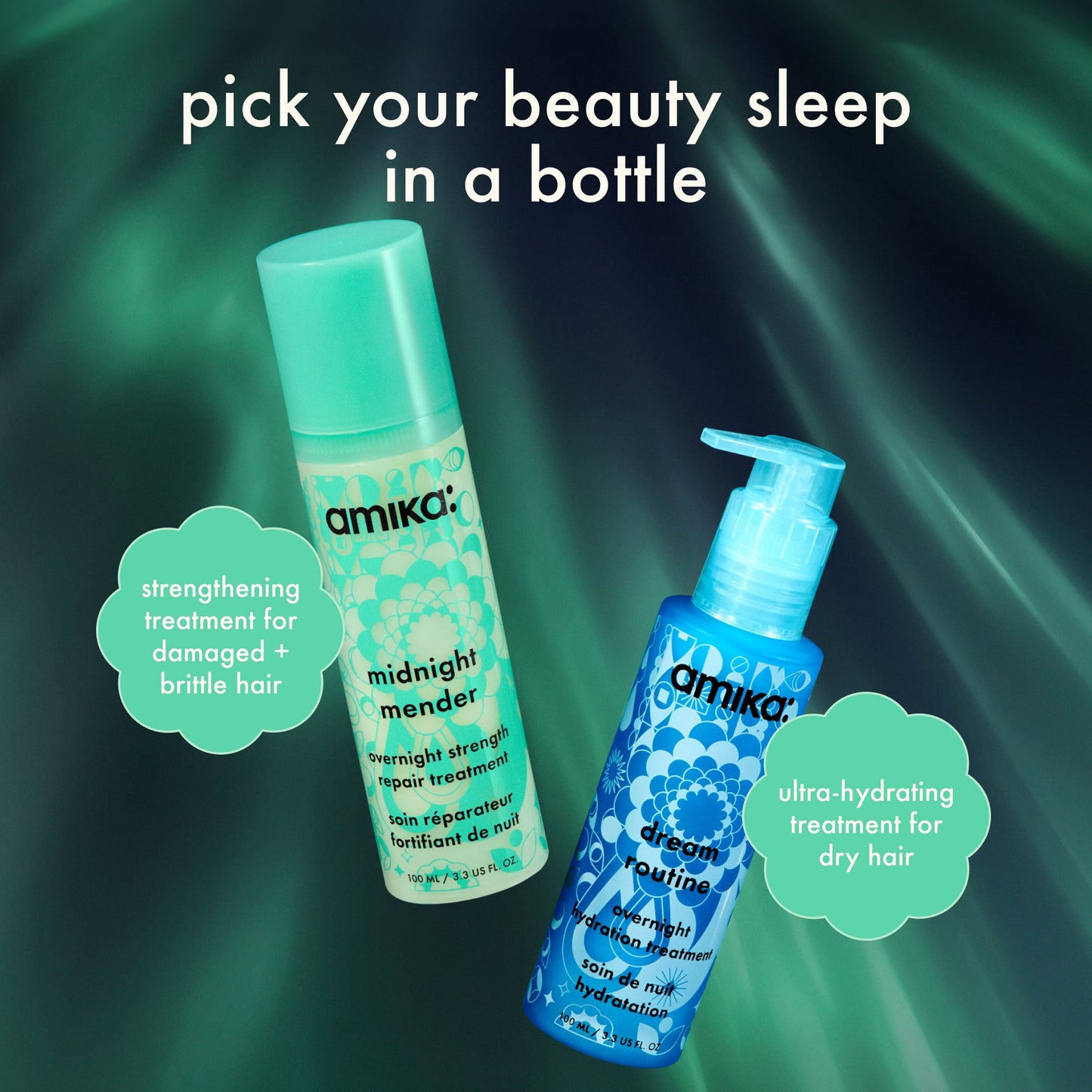 amika | midnight mender overnight strength repair treatment mask (100ml)