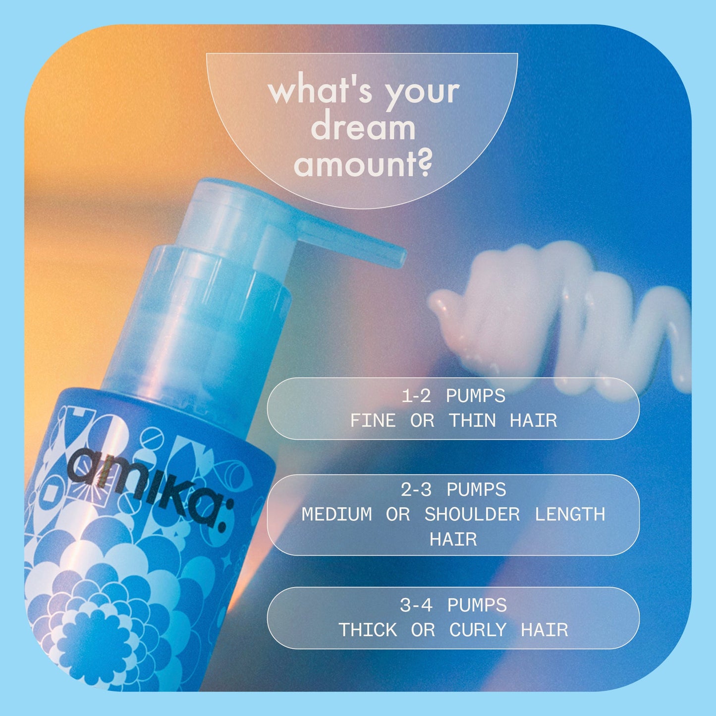 amika | dream routine overnight hydrating hair mask (100ml)