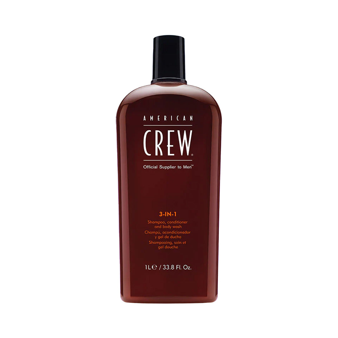 American Crew | 3-in-1 Shampoo, Conditioner, and Body Wash (1L)