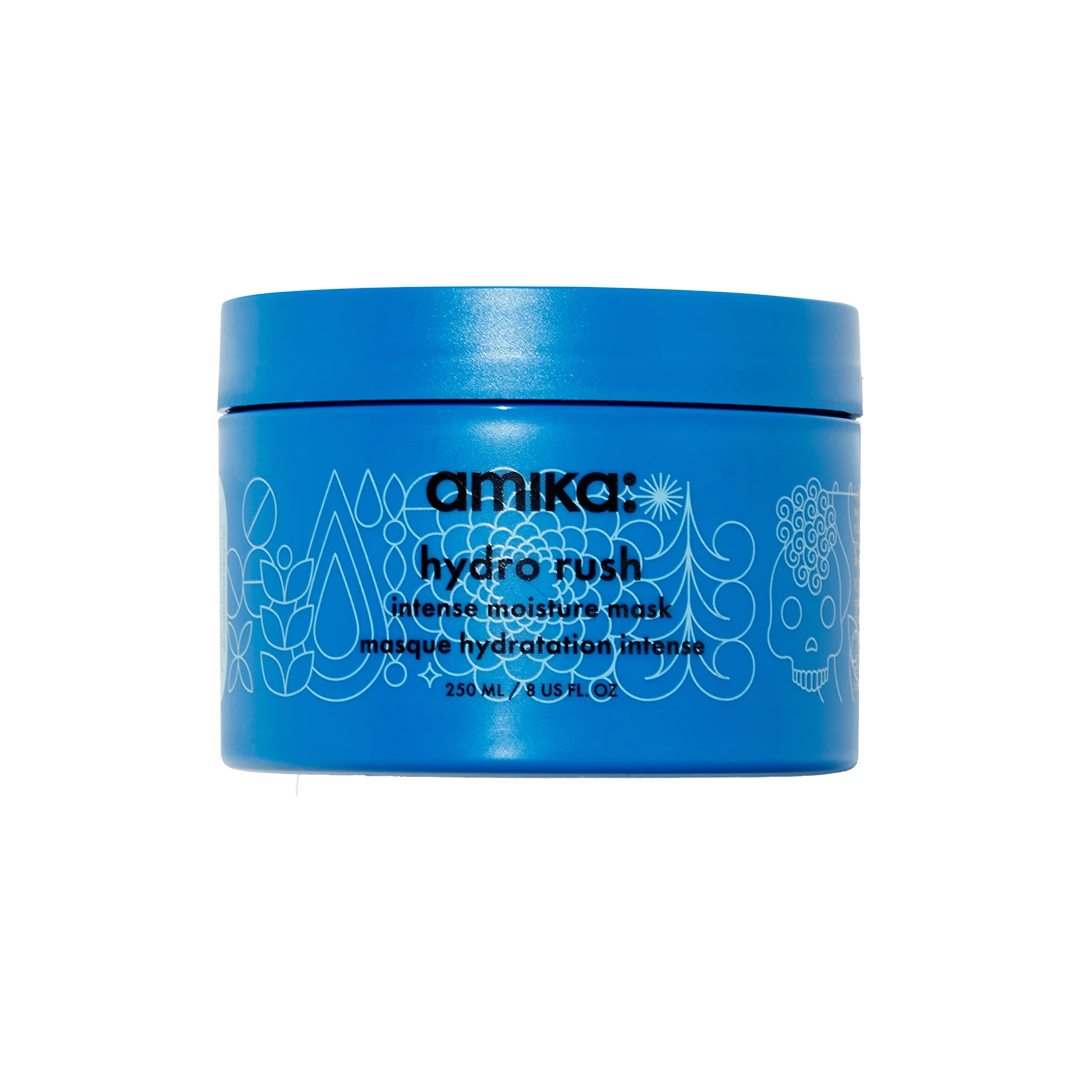 amika | hydro rush intense moisture hair mask with hyaluronic acid (250ml)