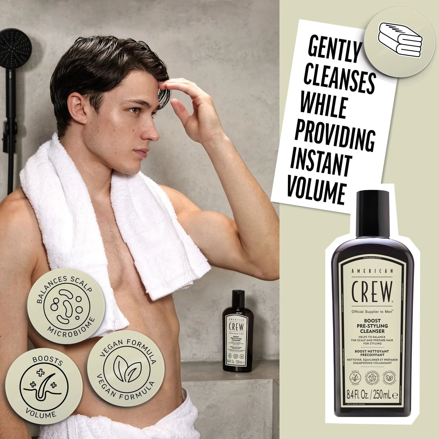 American Crew | Boost Pre-Styling Shampoo (250ml)