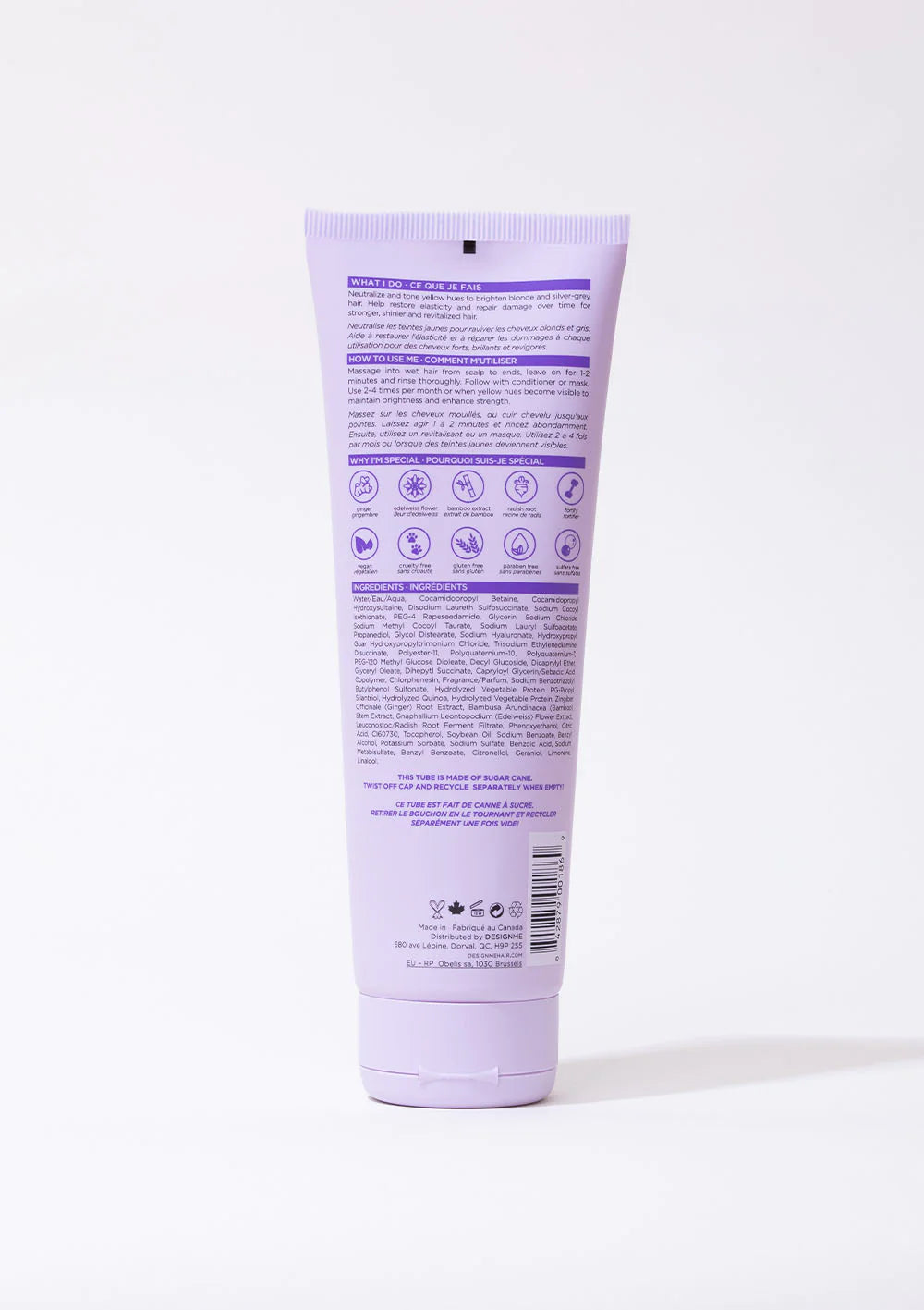 DesignMe | FAB.ME Blonde Purple Shampoo (250ml)