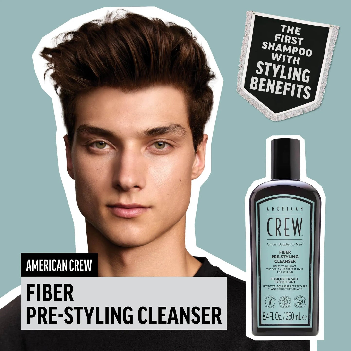 American Crew | Fibre Pre-Styling Shampoo (250ml)
