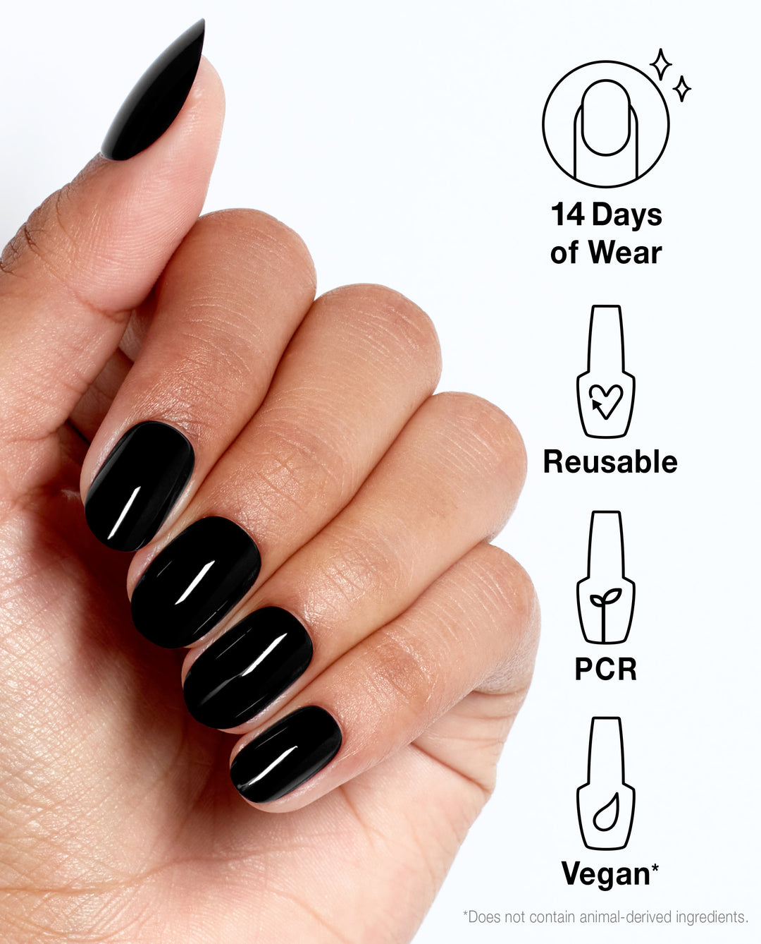 OPI | xPRESS/ON • Black Onyx (Classic)