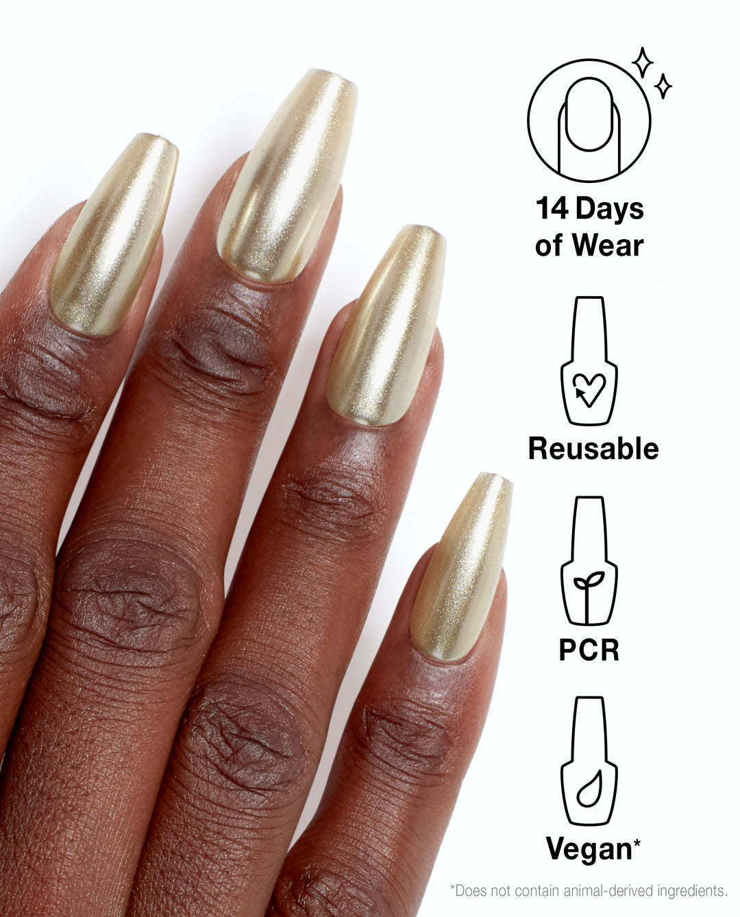 OPI | xPRESS/ON • Break the Gold (Long)