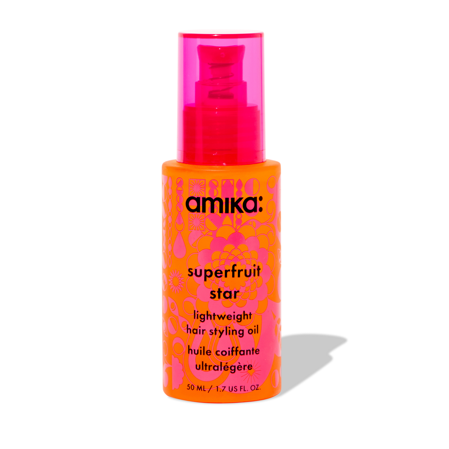 amika | superfruit star lightweight hair styling + heat defense oil (50ml)