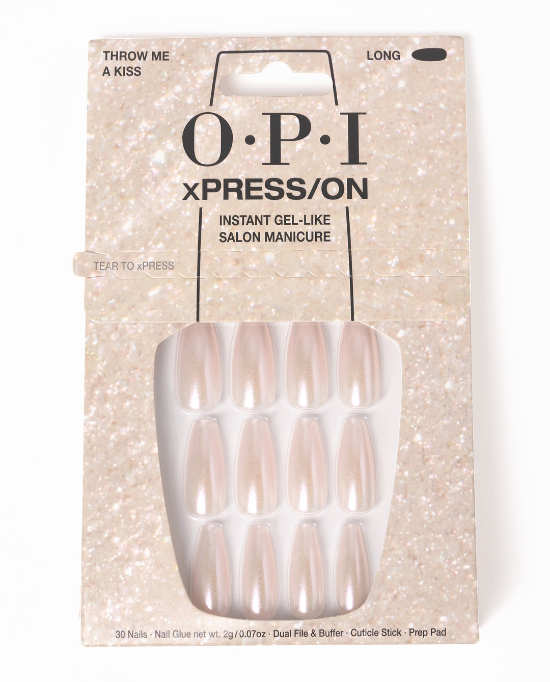 OPI | xPRESS/ON • Throw Me a Kiss (Long)