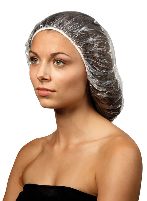 Dannyco | Clear Plastic Cap W/Elastic 30 per Bag