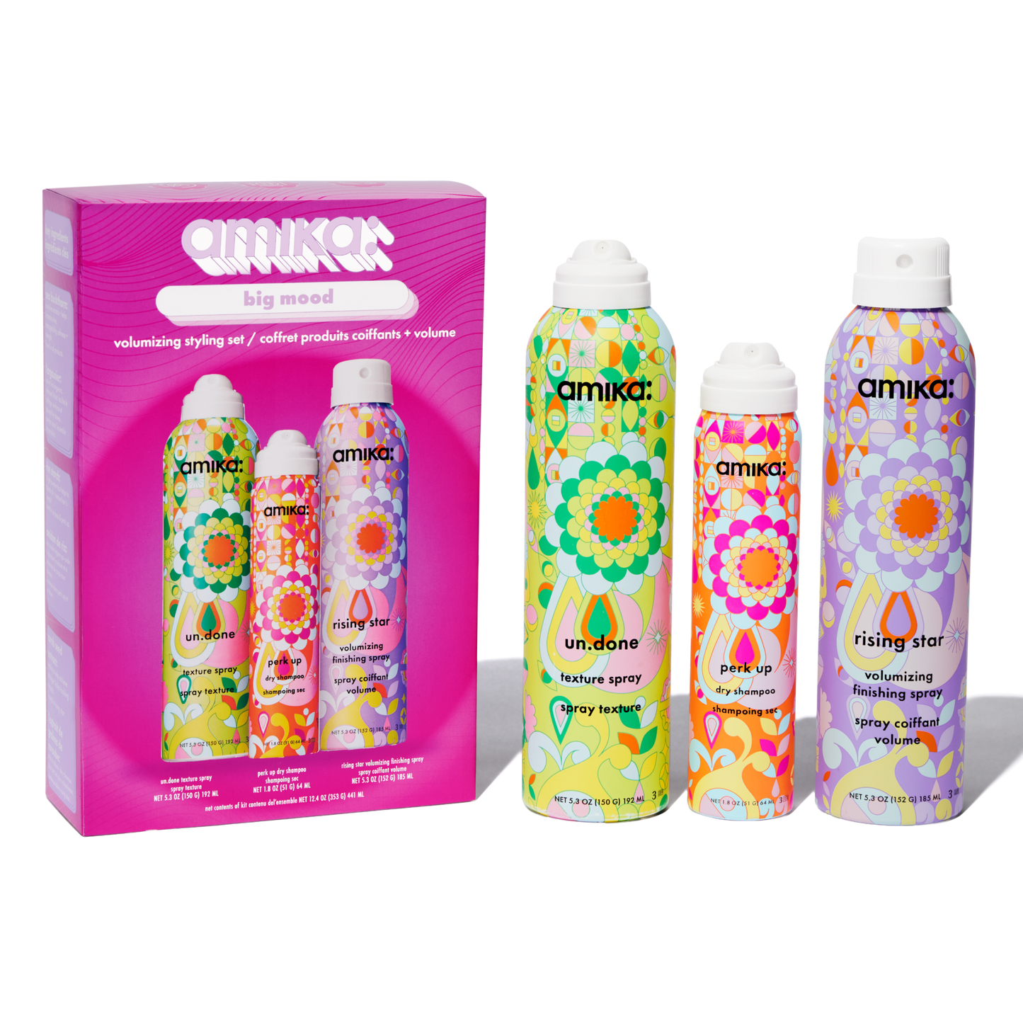 amika | big mood volumizing styling set