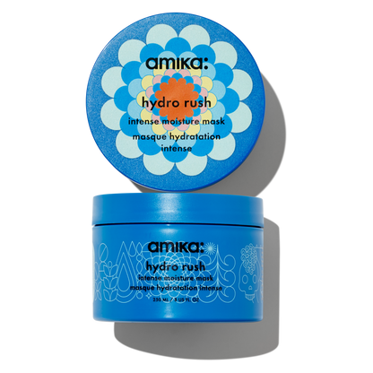 amika | hydro rush intense moisture hair mask with hyaluronic acid (250ml)