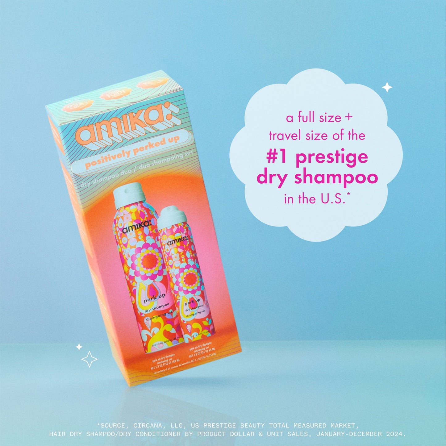 amika | positively perked up dry shampoo duo