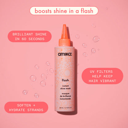 amika | flash instant shine mask for shiny hair (200ml)