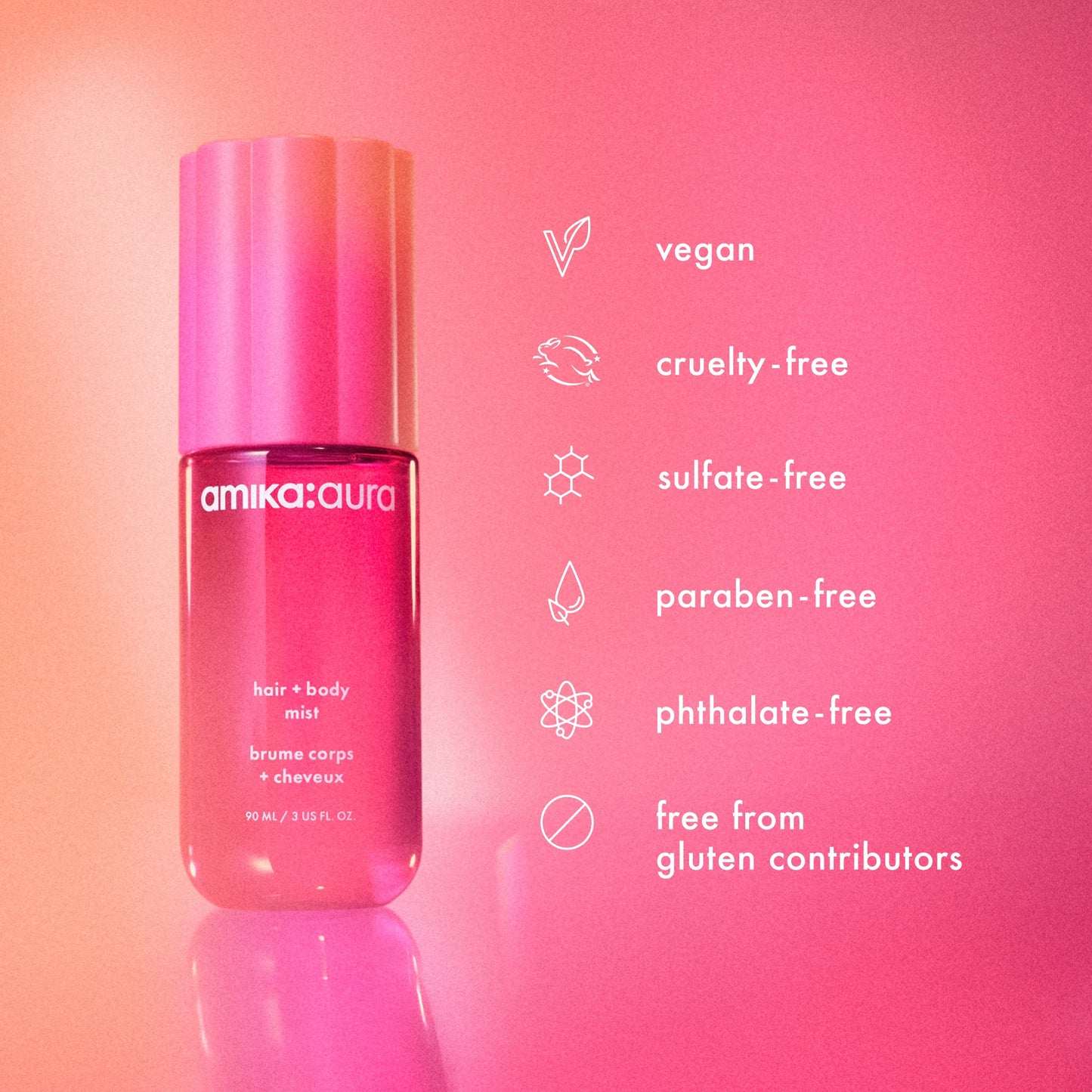 amika | aura hair and body mist (90ml)