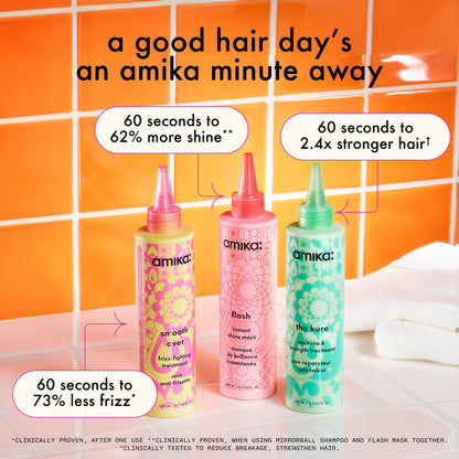 amika | flash instant shine mask for shiny hair (200ml)