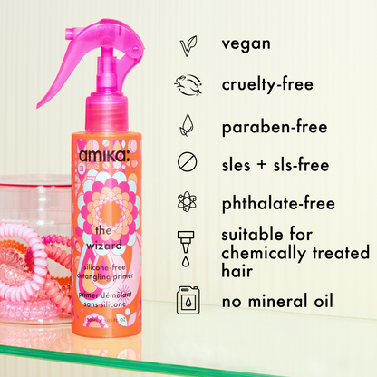 amika | the wizard silicone-free detangling hair primer (150ml)