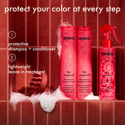amika | the protector color protect + strengthen shampoo (1L)