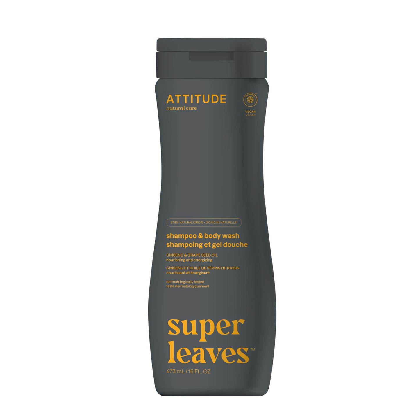 ATTITUDE | Super Leaves 2-In-1 Shampoo and Body Wash Sport (473ml)