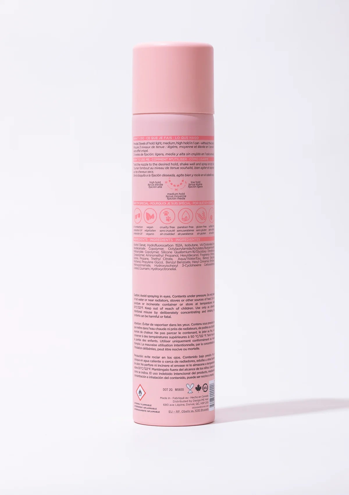 DesignMe | HOLD.ME Three Ways Hairspray (330ml)