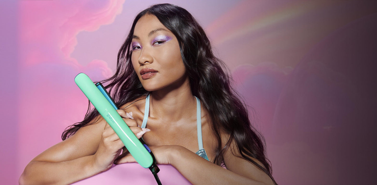 ghd | Gold Flat Iron (1" Plate) in Jelly Mint