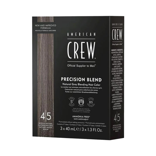 American Crew | Precision Blend Hair Dye – Medium Natural (3 x 40ml)