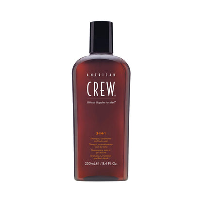 American Crew | 3-in-1 Shampoo, Conditioner, and Body Wash (250ml)