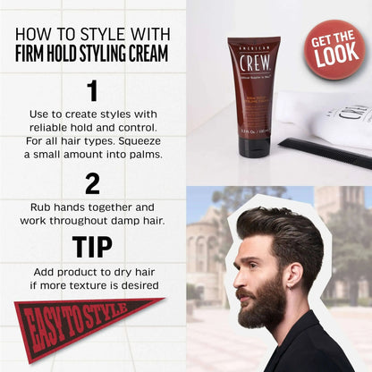 American Crew | Firm Hold Styling Cream (100ml)