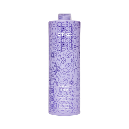 amika | bust your brass cool blonde strength repair shampoo (1L)