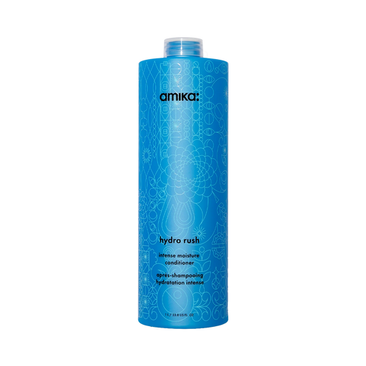 amika | hydro rush intense moisture conditioner for dry hair (1L)
