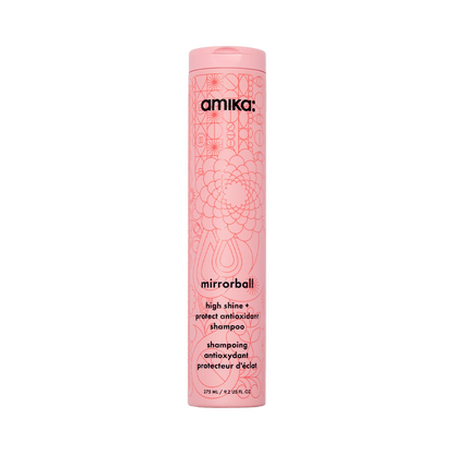 amika | mirrorball high shine + protect antioxidant shampoo (275ml)
