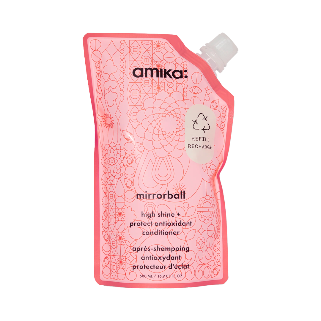 amika | mirrorball high shine + protect antioxidant conditioner (500ml)