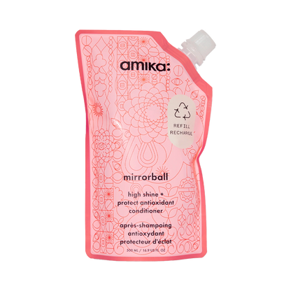 amika | mirrorball high shine + protect antioxidant conditioner (500ml)