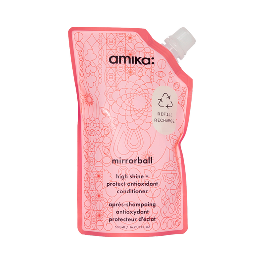 amika | mirrorball high shine + protect antioxidant conditioner (500ml)
