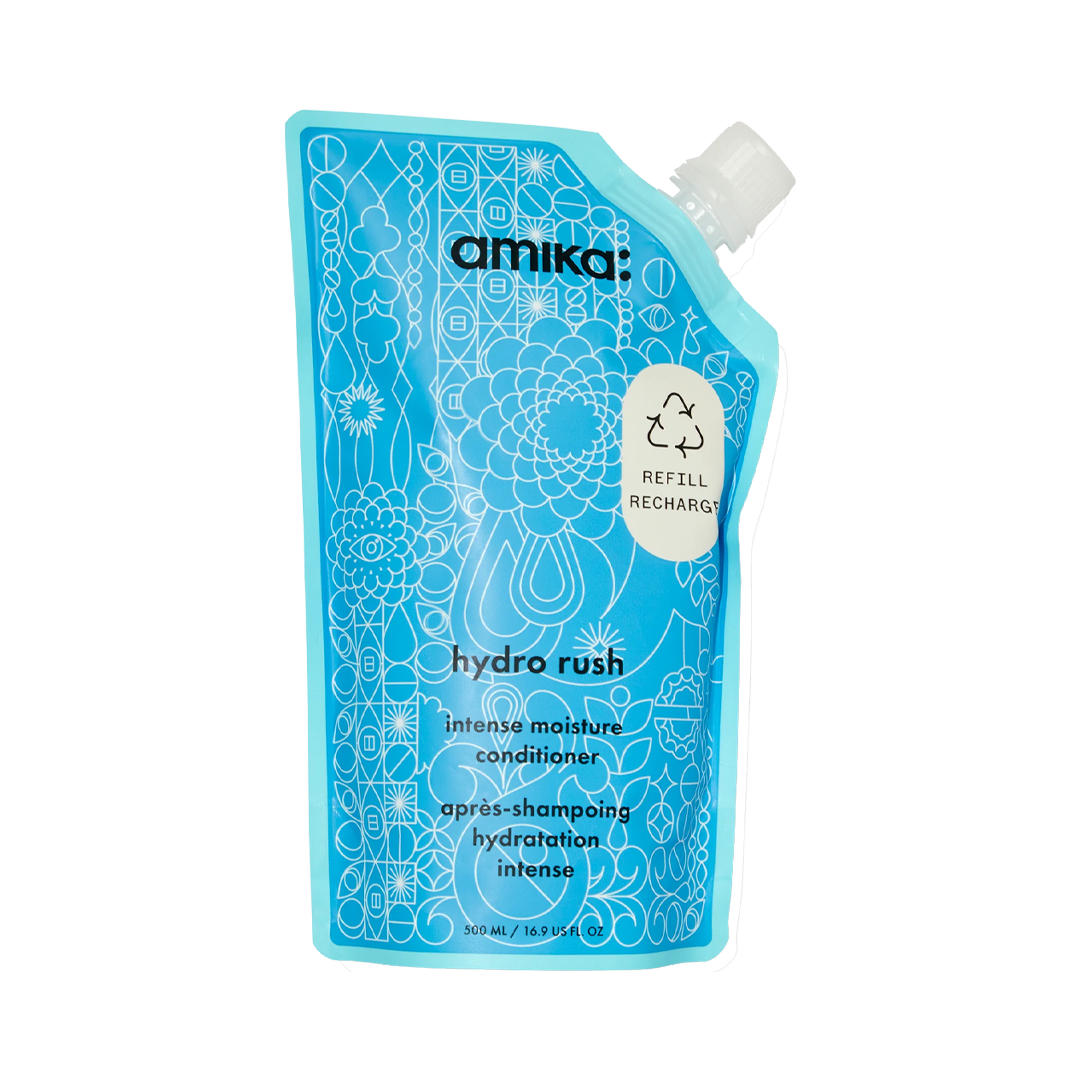 amika | hydro rush intense moisture conditioner for dry hair (500ml)