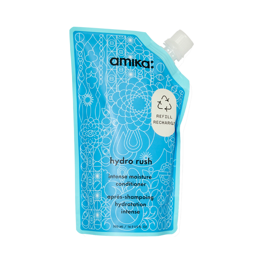 amika | hydro rush intense moisture conditioner for dry hair (500ml)