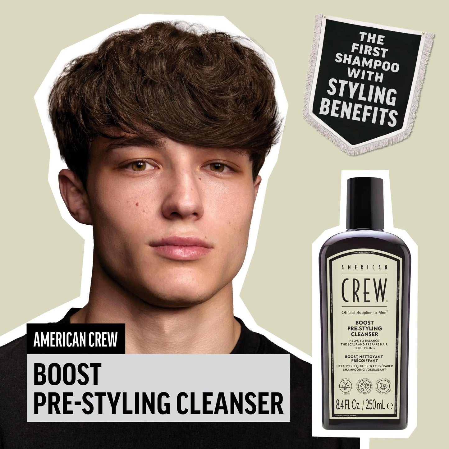 American Crew | Boost Pre-Styling Shampoo (250ml)