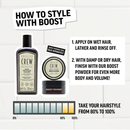 American Crew | Boost Pre-Styling Shampoo (250ml)