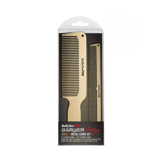 BaBylissPRO | Metal Comb Duo Gold