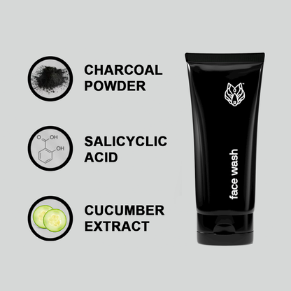 BlackWolf | Charcoal Face Wash (150ml)