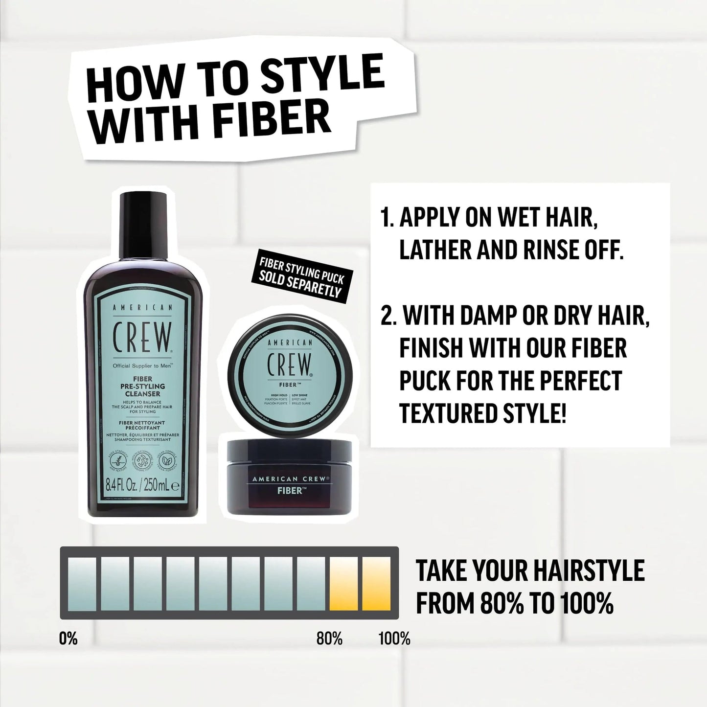 American Crew | Fibre Pre-Styling Shampoo (250ml)