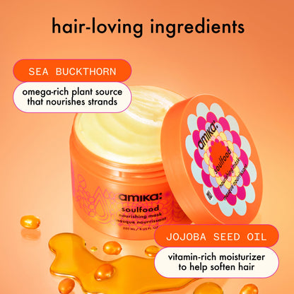 amika | soulfood nourishing hair mask (500ml)