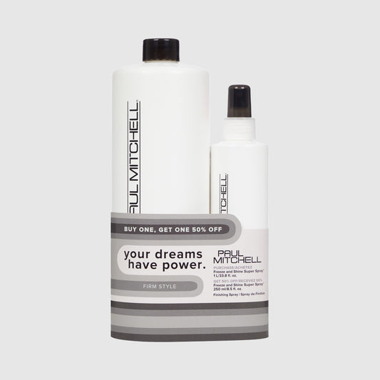 Paul Mitchell | Firm Style Duo • Freeze and Shine Super Spray Duo (1L)