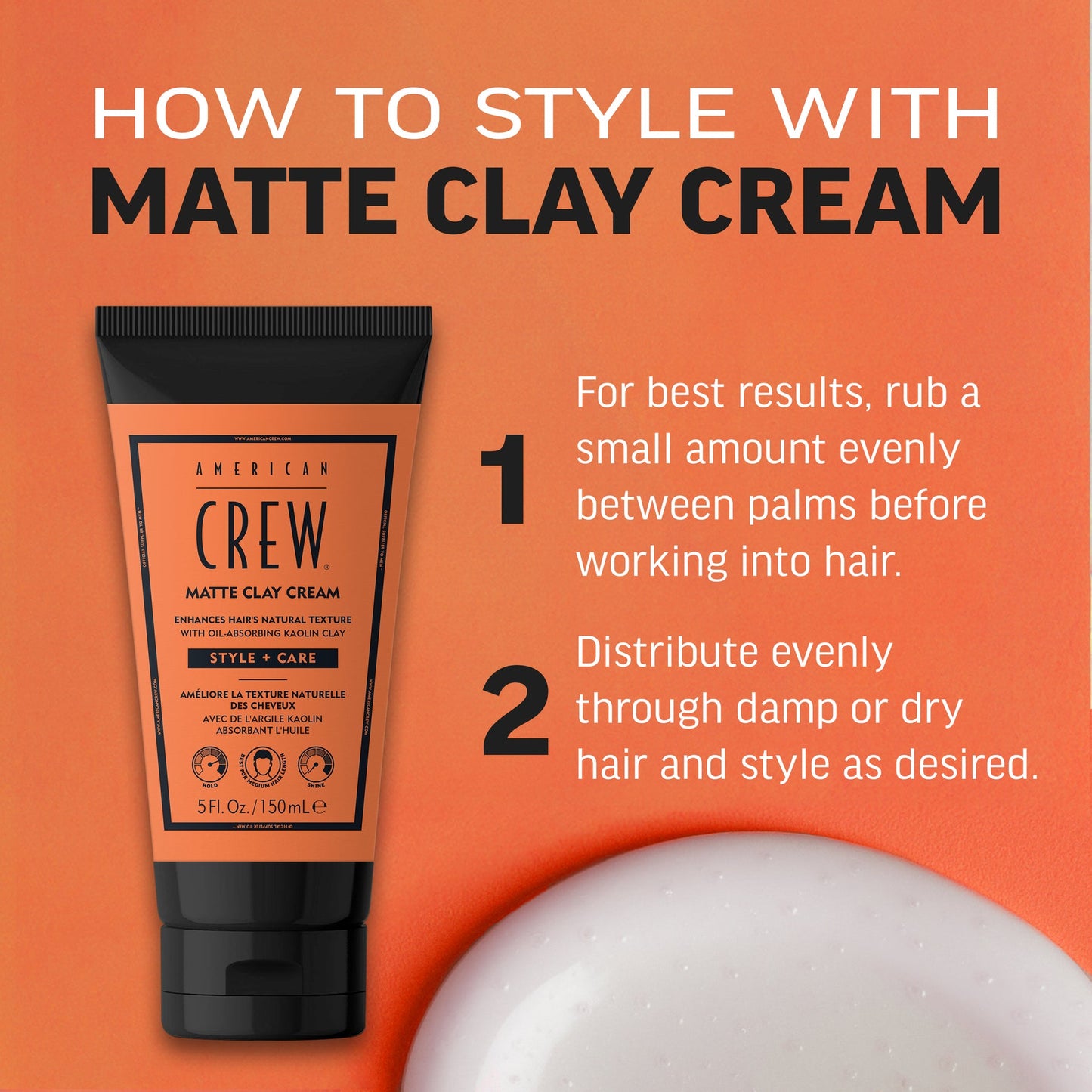 American Crew | Matte Clay Cream (150ml)
