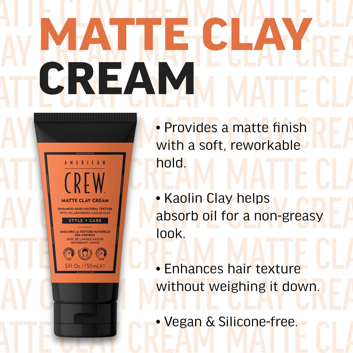 American Crew | Matte Clay Cream (150ml)