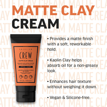 American Crew | Matte Clay Cream (150ml)